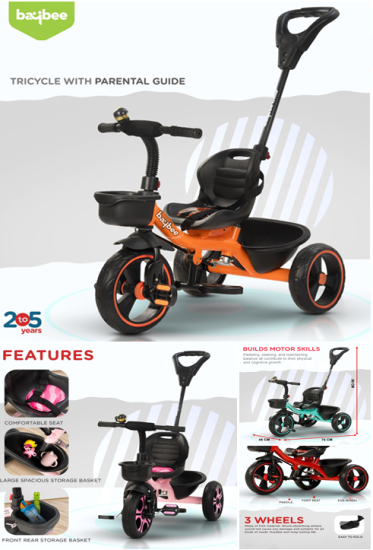 Tricycle with Parental care handle